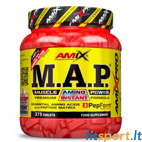 AmixPro M.A.P.® Muscle Amino Power 375 tabl. (esminės amino rūgštys - EAA) 